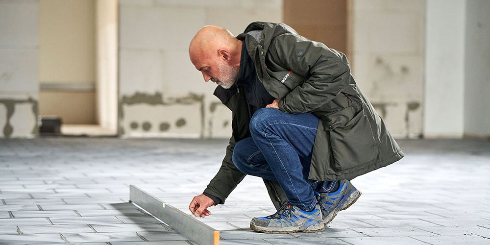 Rüttelbeläge werden ausgemessen